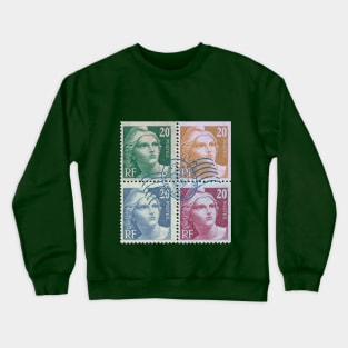 Funny Deep stamps design Crewneck Sweatshirt